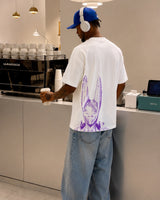 DIRTY DEEDS WHITE TEE