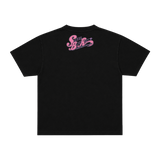 SCHWARZES SCHWERTKÄMPFER-ZEICHNUNGST-T-SHIRT