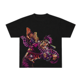 SCHWARZES SCHWERTKÄMPFER-ZEICHNUNGST-T-SHIRT