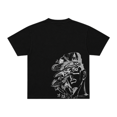 DISC HALFTONE BLACK TEE