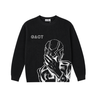 MADE IN GACT BLACK THERMAL KNIT