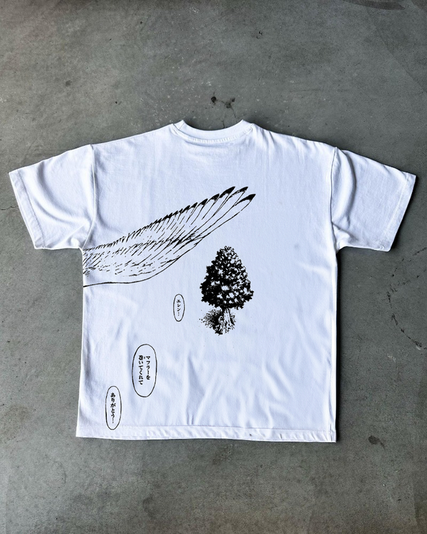 WINGS OF FAREWELL WHITE TEE