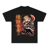 SUNSET BLAZE BLACK TEE