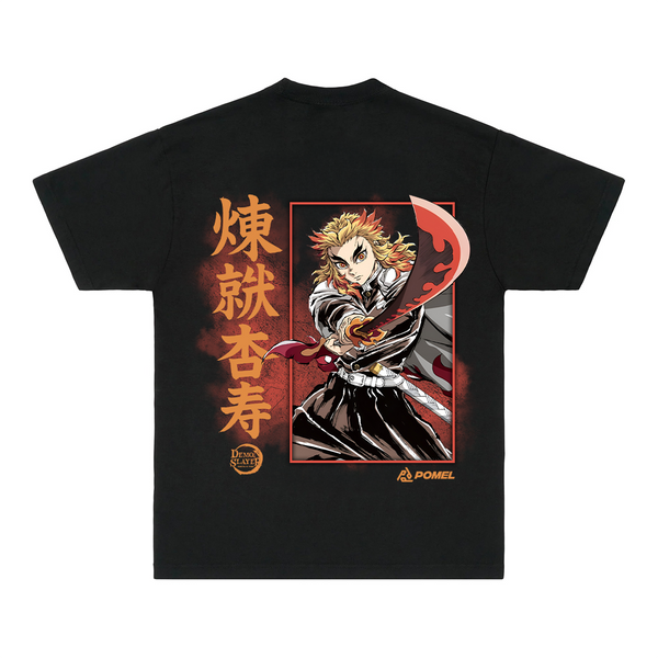 SUNSET BLAZE BLACK TEE