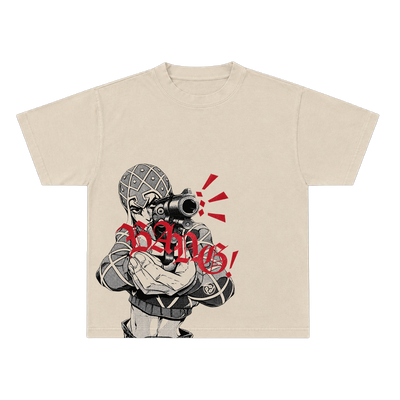 SIX BULLETS CREAM TEE