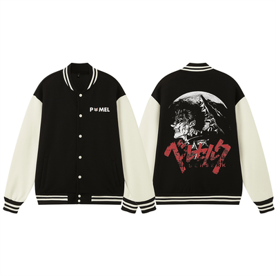GUTS BLOOD MOON - BASEBALL VARSITY JACKET - Pomel