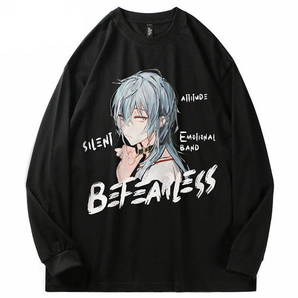 SILENT COLAR ANIME GIRL SWEATER - Pomel