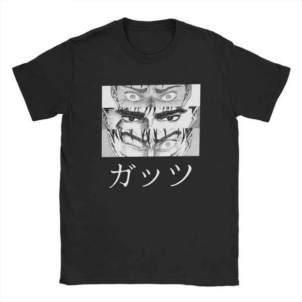 BERSERK GUTS EYES BLACK TEE - Pomel