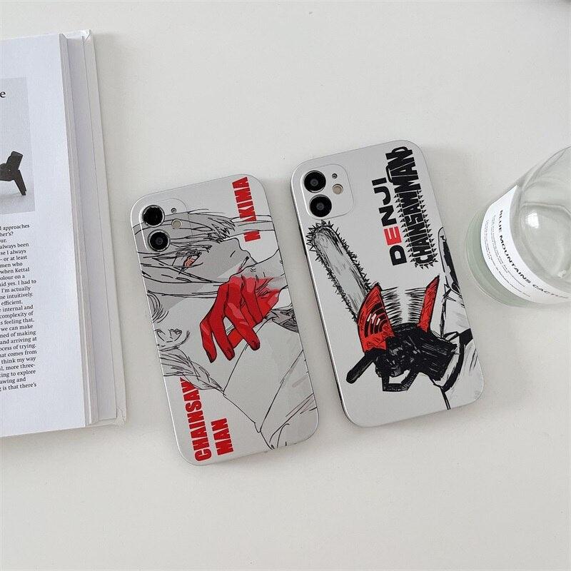 CHAINSAW WHITE IPHONE CASE - Pomel