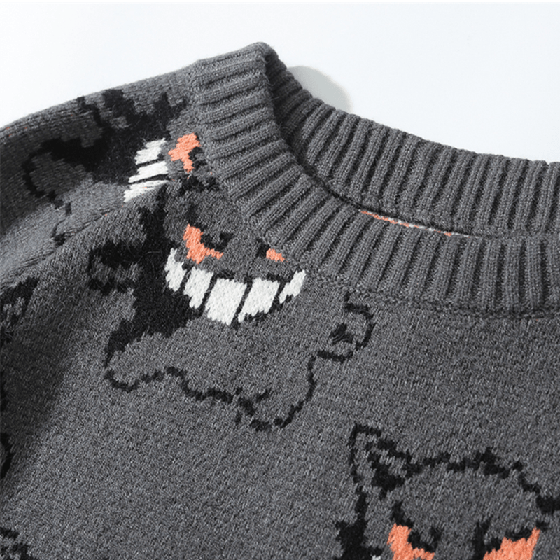 GENGAR EMBROIDERED SWEATER - Pomel