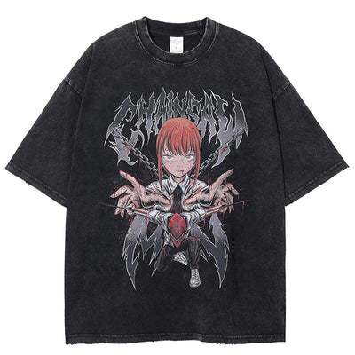 MAKIMA BLOOD DOMINATION VINTAGE TEE - Pomel